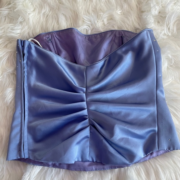 Stunning Purple Rhinestone Corset